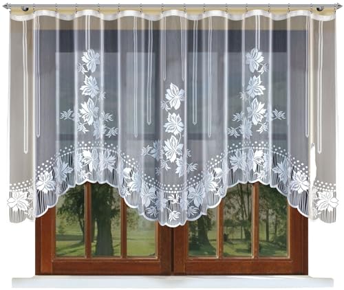 Home Dekorator Gardine - Gardinen Wohnzimmer aus Jacquard - schön Schiebegardinen - Zusätzliche Dekoration für Ihre Wohnung - Vorhang Ohne Faltenband (300x130cm) von Home Dekorator
