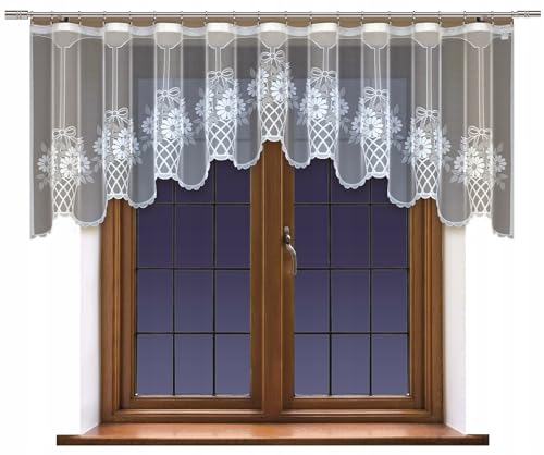 Home Dekorator Gardine - Gardinen Wohnzimmer aus Jacquard - schön Schiebegardinen - Zusätzliche Dekoration für Ihre Wohnung - Vorhang Ohne Faltenband (300x90cm) von Home Dekorator