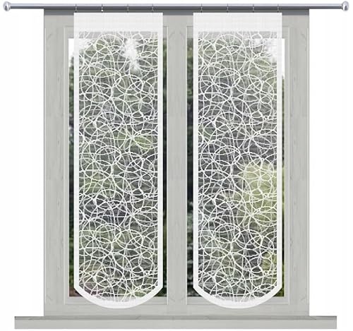 HomeDekorator® Gardine ATOS 30x110cm - Gardinen Wohnzimmer aus Jacquard - Schiebegardinen in Form von Paravents - Zusätzliche Dekoration für Ihre Wohnung - Vorhang Ohne Faltenband von Home Dekorator