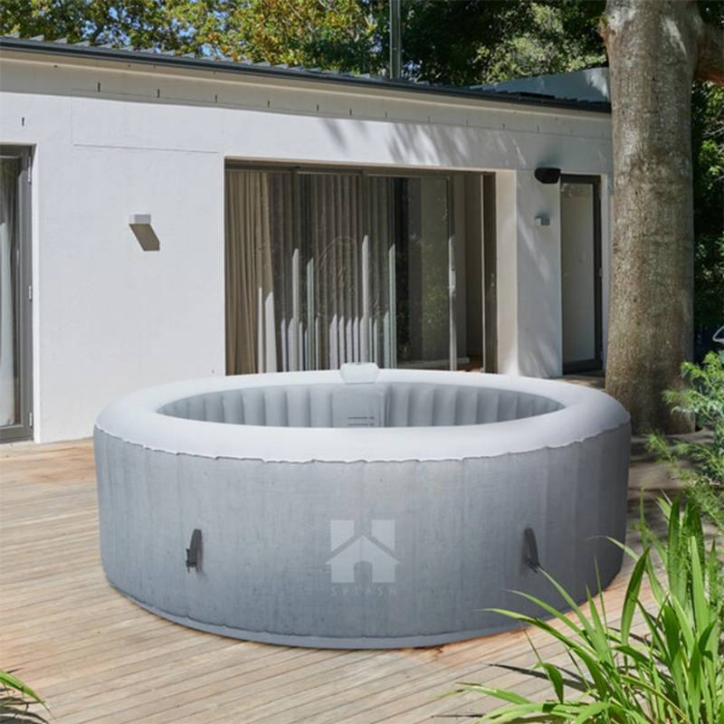 Home Deluxe Whirlpool Splash Ø 208 cm x 65 cm Rund Beton von Home Deluxe