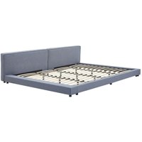 Bett mit Ablage galaxis Größe: 270 x 200 cm, Farbe: Grau Bett Mit Matratze 180X200 - Home Deluxe von Home Deluxe