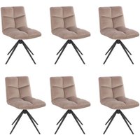 Esszimmerstuhl drehbar noda Farbe: Hellbraun, Menge: 6 Stuhl Esszimmerstuhl Esszimmerstühle Stühle - Home Deluxe von Home Deluxe