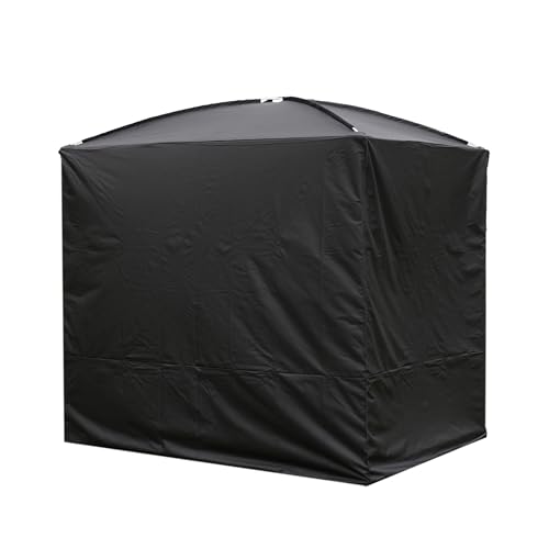 HOME DELUXE - Abdeckung - Gartenliege Provence, Maße 236 x 180 x 210 cm, Farbe: Schwarz I Hollywoodschaukel Sonnenliege Schaukelliege von Home Deluxe