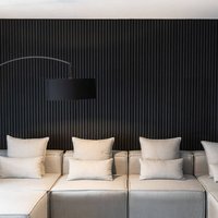 HOME DELUXE - Akustikpaneel SONIC - 80 x 40 cm Farbe: Black Oak, Menge: 3 Holz Akustikpaneele Wandpaneel Akustik von Home Deluxe