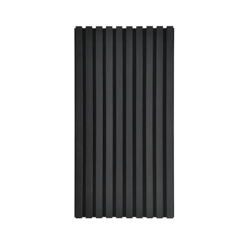 Home Deluxe - Akustikpaneel SONIC Black Oak - 12 Paneele, Holz aus MDF, Filz aus Polyester, auf- und nebeneinader platzierbar I Schallschutzpaneel Akustikplatten Wandpaneel von Home Deluxe