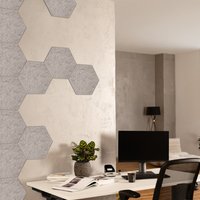 HOME DELUXE Akustikplatten Hexagon selbstklebend SILENT – Hellgrau - 10er Set HOME DELUXE Akustikplatten Hexagon selbstklebend SILENT – Hellgrau - 10er Set von Home Deluxe