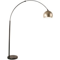 Bogenlampe aus Metall talia - Gold Bogenlampe, Metall Stehlampe, goldene Lampe - Home Deluxe von Home Deluxe