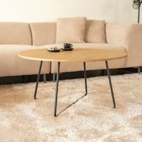HOME DELUXE Couchtisch Rund NOVARA -  Fishbone Oak von Home Deluxe
