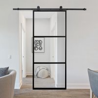 DIY-Glasschiebetür - STELLAR - 205 x 90 cm Klarglas von Home Deluxe