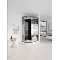 Dampfdusche BLACK PEARL - 120 x 80 cm Links von Home Deluxe
