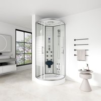 Dampfdusche WHITE PEARL - 90 x 90 cm von Home Deluxe