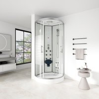 Duschkabine WHITE PEARL - ca. 90 x 90 cm von Home Deluxe