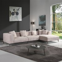 HOME DELUXE Ecksofa TORINO Beige Rechts von Home Deluxe