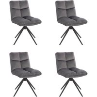 HOME DELUXE - Esszimmerstuhl NODA 4er Set - Farbe: Hellgrau - 360 Grad drehbar, weiche Polsterung, bis 120 kg belastbar I Küchenstuhl Speisestühle HOME DELUXE - Esszimmerstuhl NODA 4er Set - Farbe: Hellgrau - 360 Grad drehbar, weiche Polsterung, bis 120 kg belastbar I Küchenstuhl Speisestühle von Home Deluxe