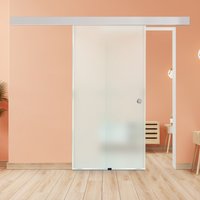 Glasschiebetür SAPHIR – 205 x 105 cm Milchglas von Home Deluxe