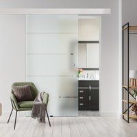 Glasschiebetür SIRENA – 205 x 90 cm Milchglas von Home Deluxe