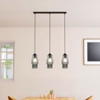 Hängeleuchte aus Glas yuki - Rauchgrau Pendelleuchte, Design Hängeleuchte, moderne Pendellampe - Home Deluxe von Home Deluxe