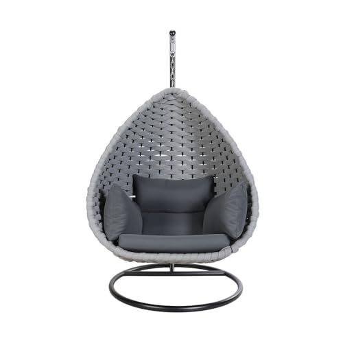 HOME DELUXE Hängesessel aus Seilgeflecht CADEIRA Hellgrau - 1-Sitzer | Seilgeflecht Hängesessel, Hängesessel mit Seilbespannung, Outdoor Hängesessel Seilgeflecht HOME DELUXE Hängesessel aus Seilgeflecht CADEIRA Hellgrau - 1-Sitzer | Seilgeflecht Hängesessel, Hängesessel mit Seilbespannung, Outdoor Hängesessel Seilgeflecht von Home Deluxe