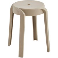 HOME DELUXE Hocker NIVO – Stapelbar, Beige (2er Set) Platzsparende Sitzhocker für Küche, Wohnzimmer & Garten stapelbarer hocker, hocker stapelbar, von Home Deluxe