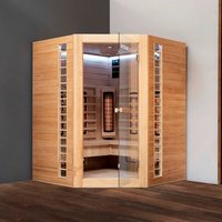 HOME DELUXE Infrarotsauna »Redsun XXL Deluxe«, für 4 Pers., Fronteinstieg, Vollspektrumstrahler - beige von Home Deluxe