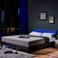 HOME DELUXE LED Bett ASTRO - 180 x 200 cm Dunkelgrau von Home Deluxe