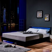 HOME DELUXE  LED Bett ASTRO - 180 x 200 cm Schwarz von Home Deluxe
