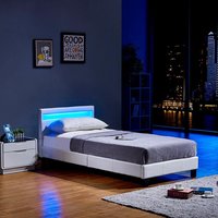 HOME DELUXE LED Bett ASTRO 90 x 200 Weiß von Home Deluxe