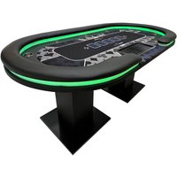 HOME DELUXE LED Pokertisch inkl. Pokerkoffer und 10 Stühle STRAIGHT FLUSH mit LED Beleuchtung I Spielertisch Poker Tisch Casino Casino Pokerkoffer HOME DELUXE LED Pokertisch inkl. Pokerkoffer und 10 Stühle STRAIGHT FLUSH mit LED Beleuchtung I Spielertisch Poker Tisch Casino Casino Pokerkoffer von Home Deluxe