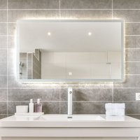 HOME DELUXE LED-Spiegel Rechteckig NOLA – 80 x 60 cm von Home Deluxe