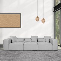Modulares Sofa VERONA - M hellgrau von Home Deluxe