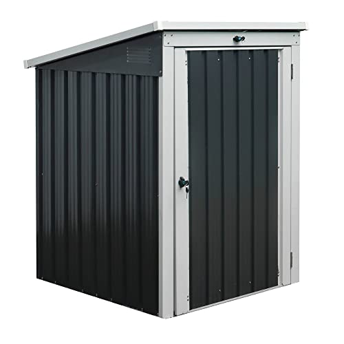 HOME DELUXE - Mülltonnenbox BASURA S - Maße 104 x 101 x 134 cm, Raumfläche 0,77 m² - für 1x 240 L Mülltonnen I Mülltonnenbox, Gartenbox von Home Deluxe