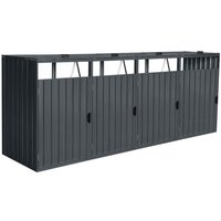 HOME DELUXE - Mülltonnenbox dreitürig CUBO - 4x 240L Menge 4 Mülltonnenbox Mülltonnenerweiterung Mülltonnenaufbewahrung Aufbewahrungsbox HOME DELUXE - Mülltonnenbox dreitürig CUBO - 4x 240L Menge 4 Mülltonnenbox Mülltonnenerweiterung Mülltonnenaufbewahrung Aufbewahrungsbox von Home Deluxe