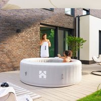 HOME DELUXE Outdoor Whirlpool SPLASH - Uni-Grau- 6 Personen von Home Deluxe