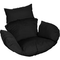 Polyrattan Hängesessel CIELO - Schwarz nur Kissen von Home Deluxe