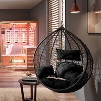 HOME DELUXE Polyrattan Hängesessel CIELO - Schwarz nur Korb von Home Deluxe