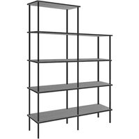 HOME DELUXE Regal INDU Dark Oak 140 x 196 cm I Bücherregal, Standregal, Offenes Regal, Wohnzimmerregal Regalsystem Regal Bücherregal Wandregal HOME DELUXE Regal INDU Dark Oak 140 x 196 cm I Bücherregal, Standregal, Offenes Regal, Wohnzimmerregal Regalsystem Regal Bücherregal Wandregal von Home Deluxe