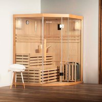 HOME DELUXE Sauna »Skyline XL«, inkl. 6 kW Saunaofen mit integrierter Steuerung, für 3 Personen - beige von Home Deluxe