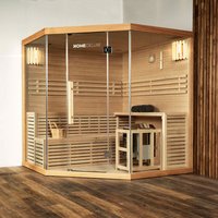 HOME DELUXE Sauna »Skyline XL BIG«, inkl. 8 kW Saunaofen mit integrierter Steuerung, für 6 Personen - beige von Home Deluxe