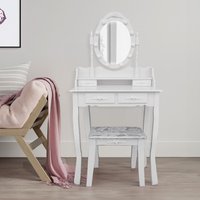 HOME DELUXE Schminktisch ROSY - Weiß von Home Deluxe