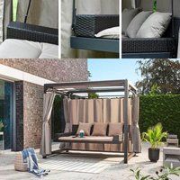 HOME DELUXE - Set PROVENCE - Komplettset Auflagen, Garten - Zubehör Gartenliege Hängeschaukel Relaxliege Polyrattan von Home Deluxe