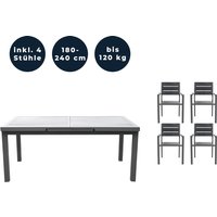 Sitzgruppe CALIDO MADERA 4 Stühle von Home Deluxe