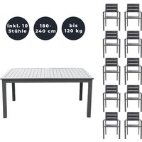 Sitzgruppe CASA MADERA 10 Stühle von Home Deluxe