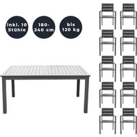 Sitzgruppe CASA MADERA 10 Stühle von Home Deluxe
