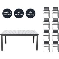 Sitzgruppe CASA MADERA 8 Stühle von Home Deluxe