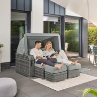 HOME DELUXE Strandkorb HOLBY - mit Abdeckung von Home Deluxe