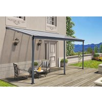 HOME DELUXE Terrassenüberdachung SOLIS 495 x 303 x 226 / 278 cm - grau von Home Deluxe