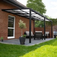 HOME DELUXE Terrassenüberdachung SOLIS DELUXE - 290 x 295 x 233 / 272 cm Grau von Home Deluxe