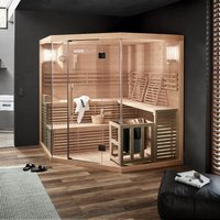 Traditionelle Sauna SKYLINE XL BIG 200 x 200 cm von Home Deluxe