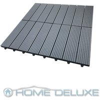 WPC Holzfliesen BAVARO Anthrazit 9 m² von Home Deluxe