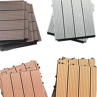 WPC Holzfliesen - Dunkelbraun von Home Deluxe